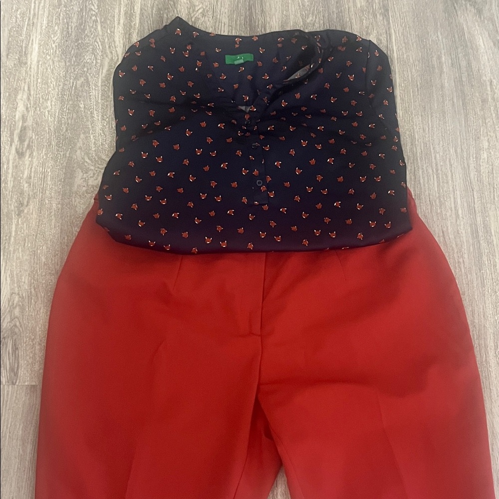 Dip Vibrant Red Women's Trousers and orange pants size 18